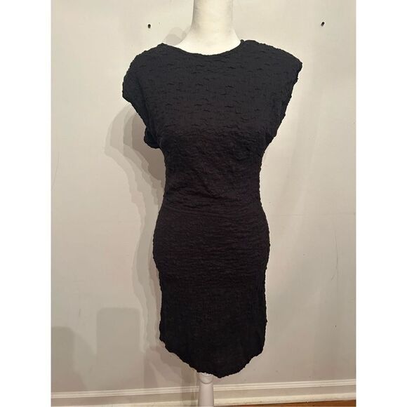 Anthropologie - Sabina Musayev Crewneck Mini Dress black size L - Picture 6 of 8